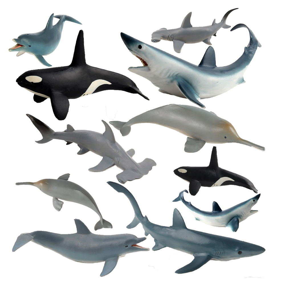 Kids Toys Review - Endangered Marine Animals Figurines Killer Shark