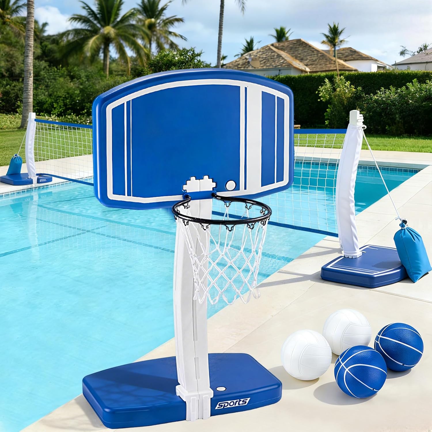 Kids' Toys - Above Ground Pool Basketball Hoop and