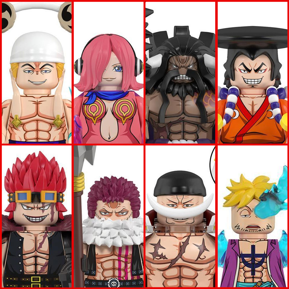 Kids Toys Kit - One Piece Building Block Minifigures 8Pcs