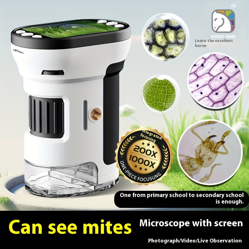 Kids Toys Videos - Kids Microscope Biological Kit 1000x Magnifier