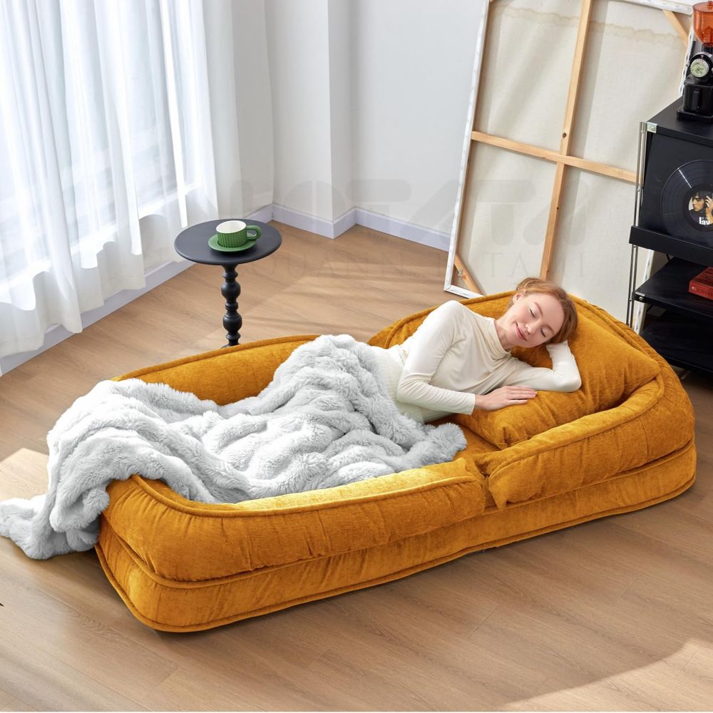 Foldable Lazy Sofa Bed Floor C - Kids & Toys Expo Saudi Arabia review and price
