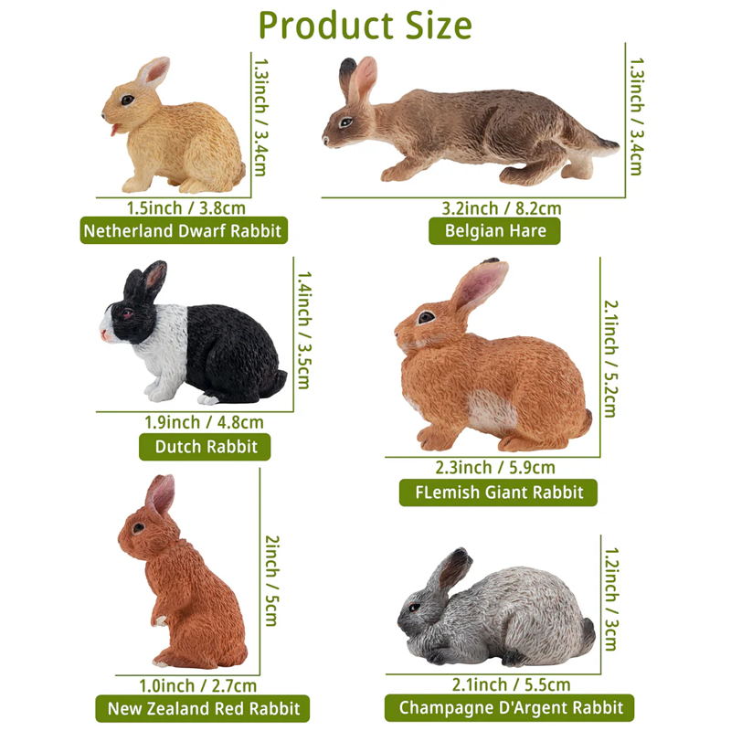 12Pcs Simulation Rabbit Farm A - Kids Toys Easter review and price