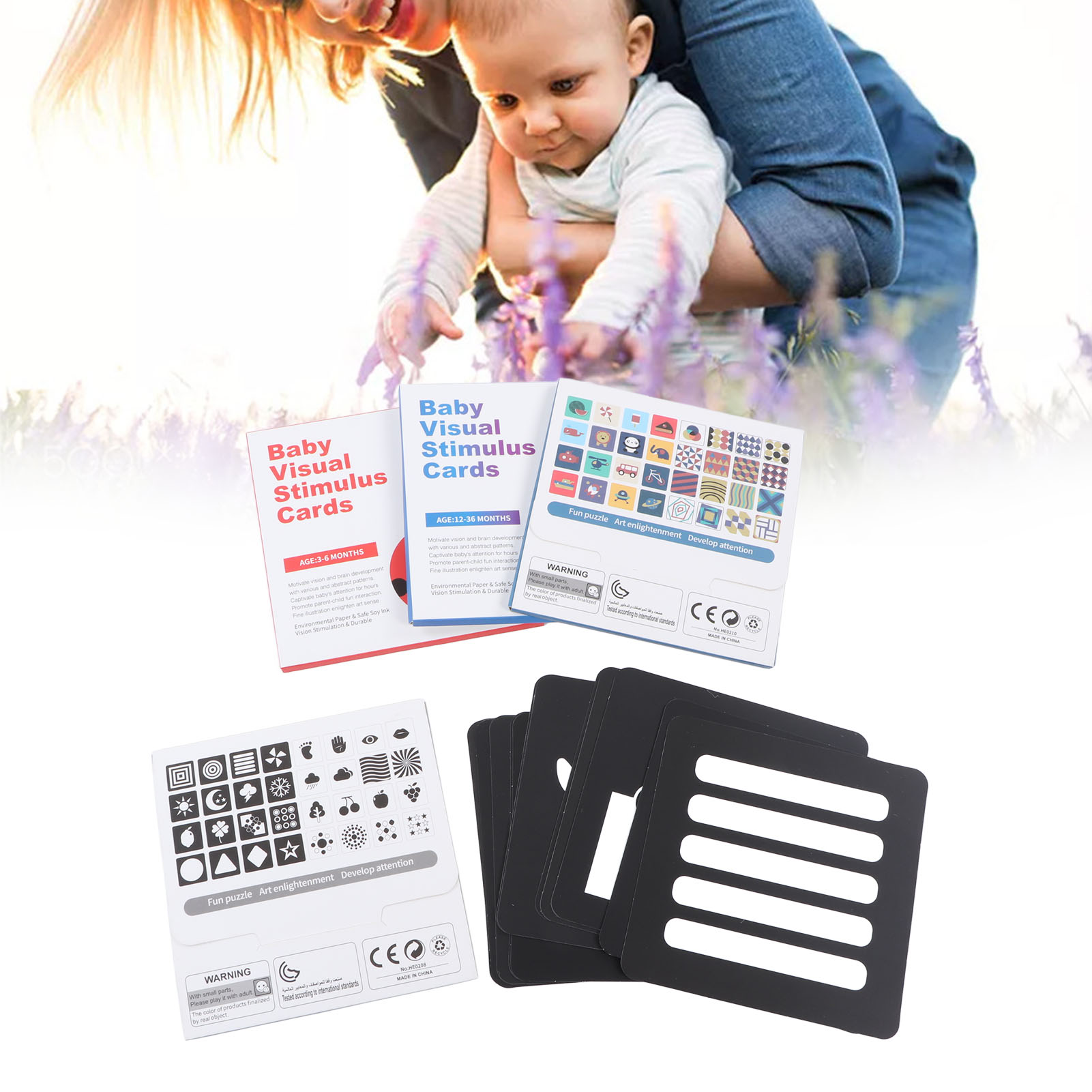 ZK40 64pcs High Contrast Baby  - Educational Flash Card review and price