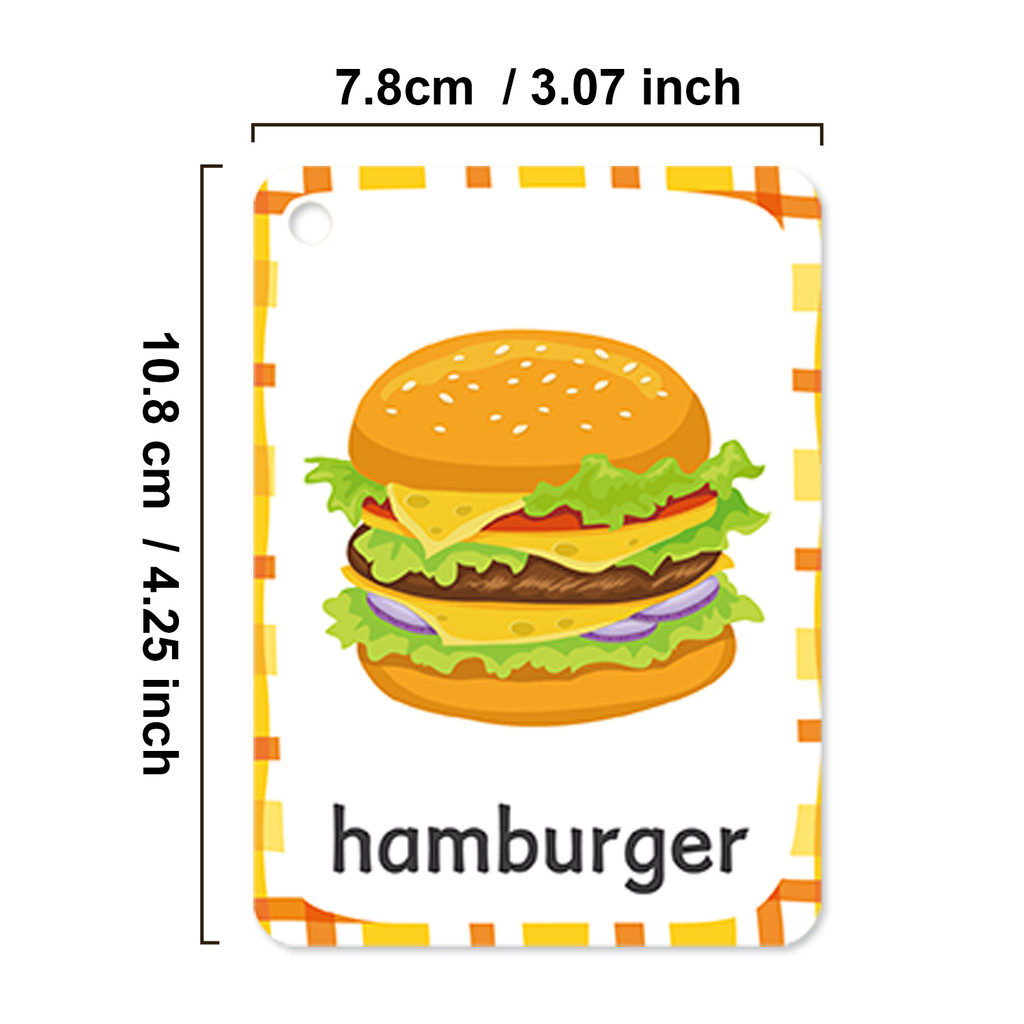 Delicious Food Vocabulary Engl - Educational Flash Card review and price