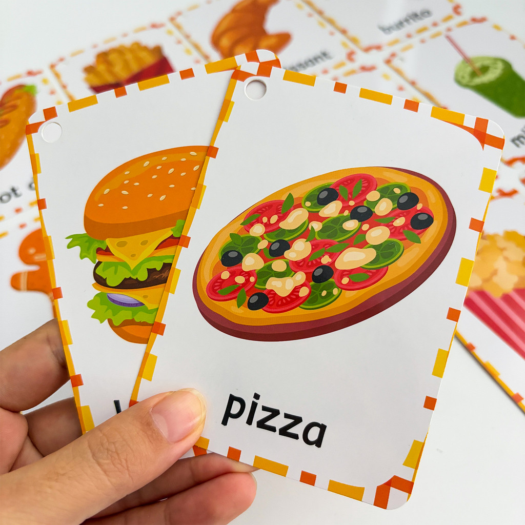 Delicious Food Vocabulary Engl - Educational Flash Card review and price