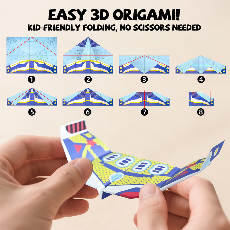 36 Sheets Paper Airplane Origa - Kids Toys Kit review and price